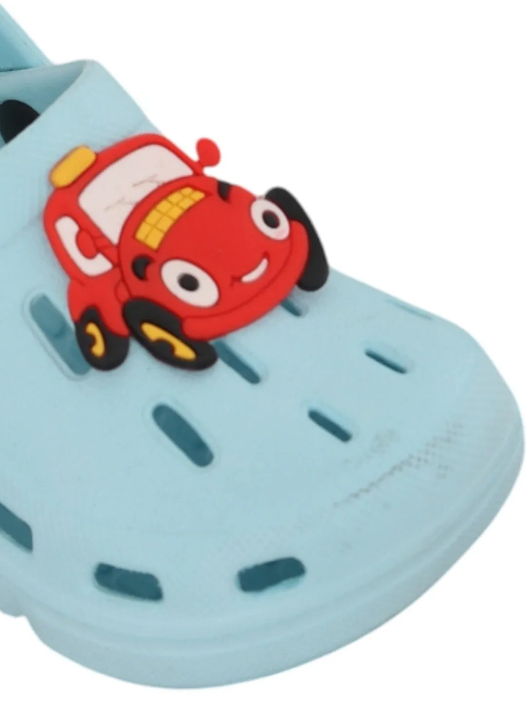 Adorable Smiling Car Design Clogs for Boys