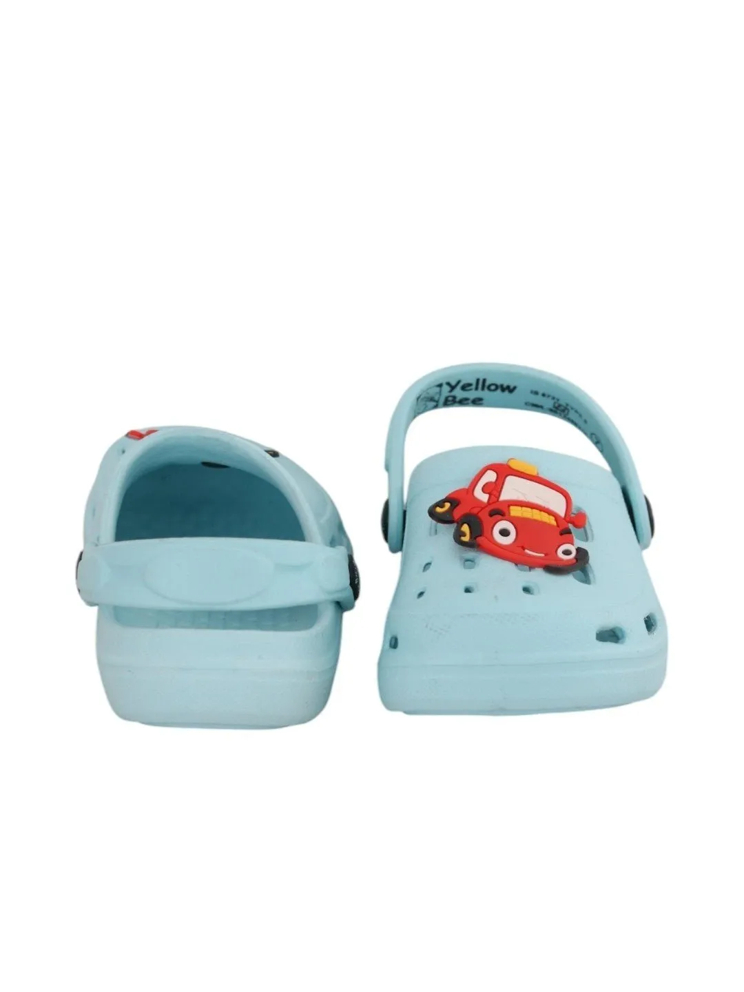 Adorable Smiling Car Design Clogs for Boys