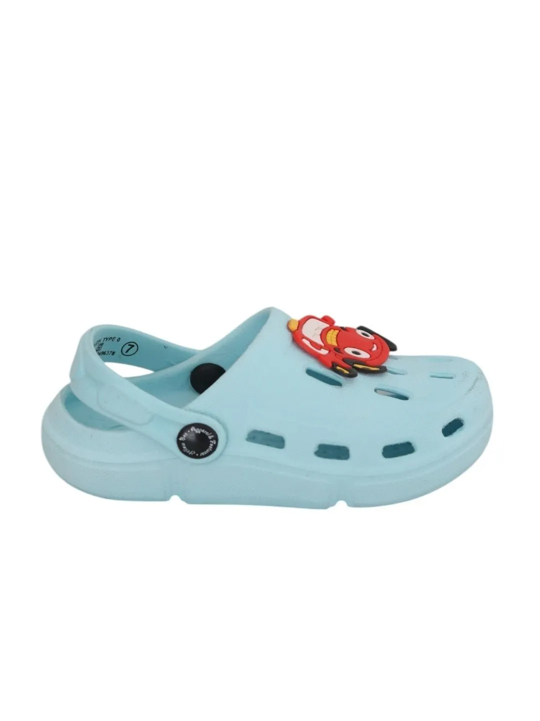 Adorable Smiling Car Design Clogs for Boys