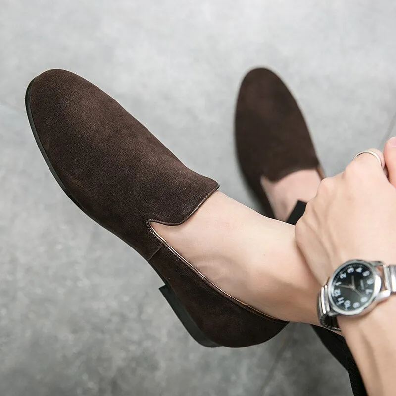 Angelo Ricci™ Designer Slip-On Suede Lightweight Loafers