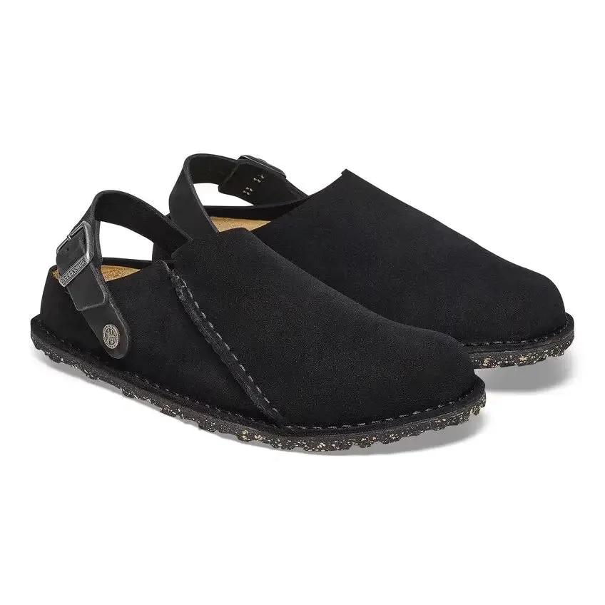 Birkenstock Lutry – Convertible Suede Clogs for All-Day Comfort