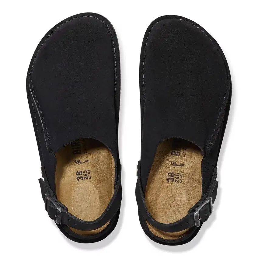 Birkenstock Lutry – Convertible Suede Clogs for All-Day Comfort