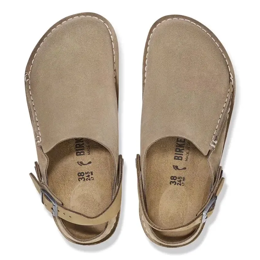 Birkenstock Lutry – Convertible Suede Clogs for All-Day Comfort