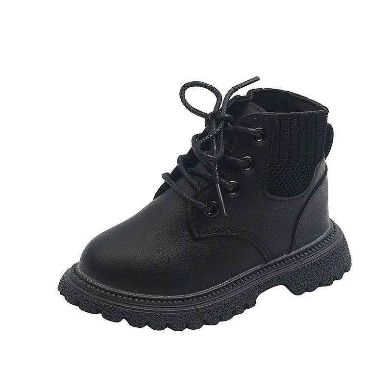 Black Brown White Fall Winter Platform Boots