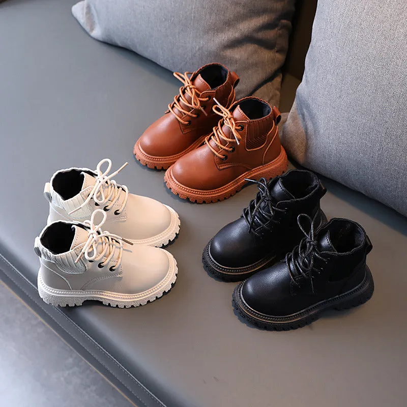 Black Brown White Fall Winter Platform Boots