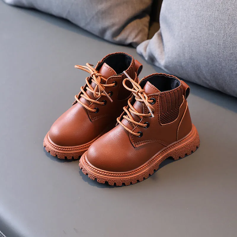 Black Brown White Fall Winter Platform Boots