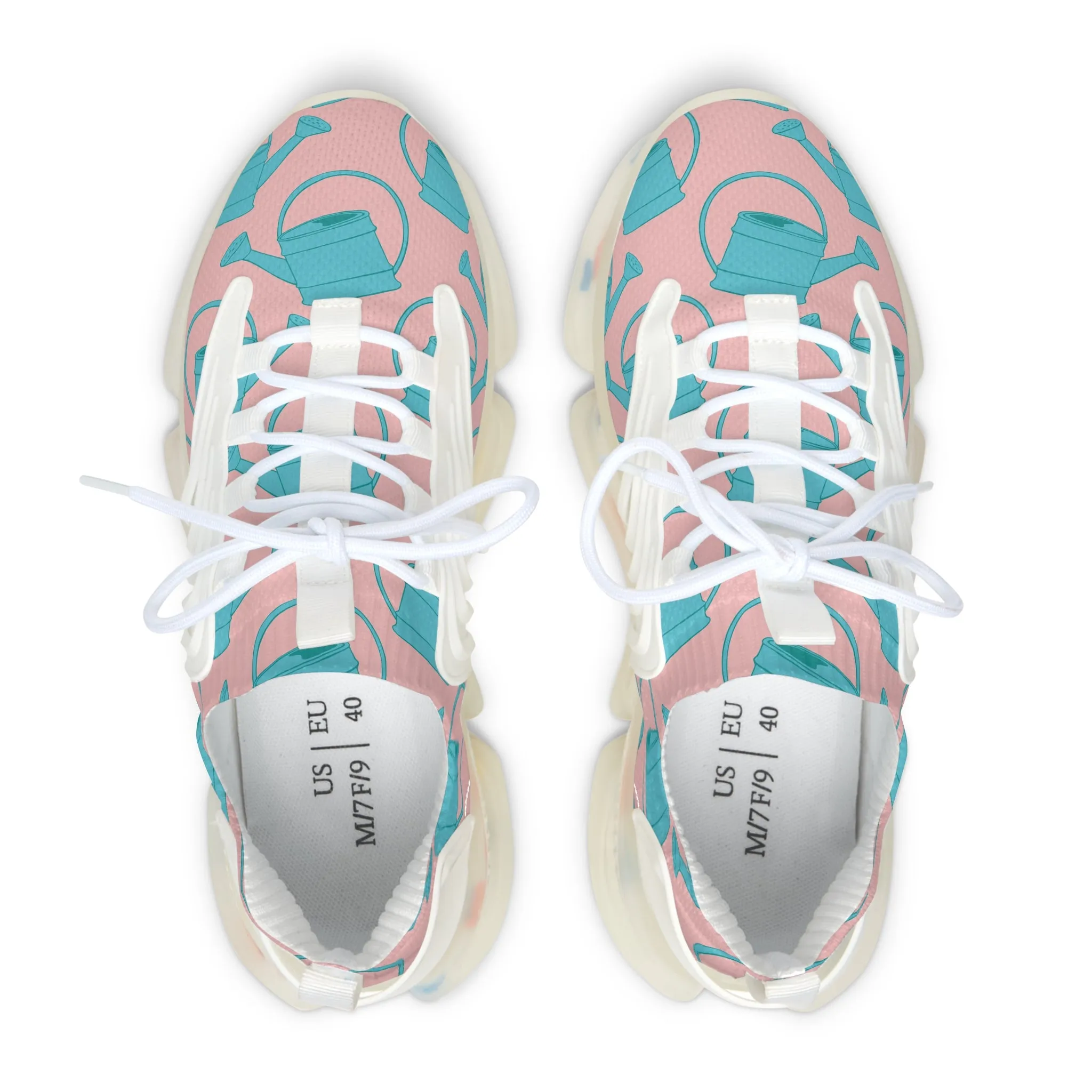 Blue Watering Can Women's Mesh Sneakers