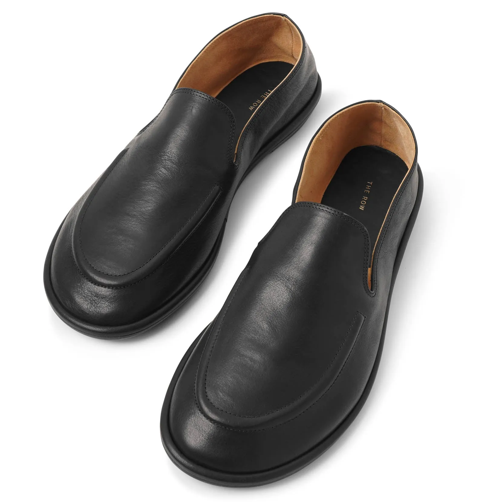 Canal black leather loafers