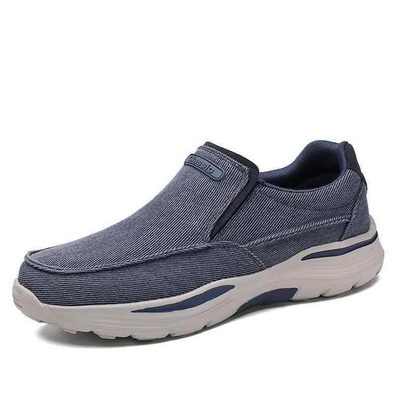 Classic Trendy Men Casual Shoes Canvas Breathable Men's Loafers New Male Comfortable Outdoor Walking Sneakers TBFS0256