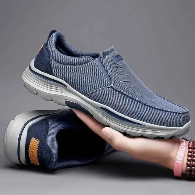 Classic Trendy Men Casual Shoes Canvas Breathable Men's Loafers New Male Comfortable Outdoor Walking Sneakers TBFS0256