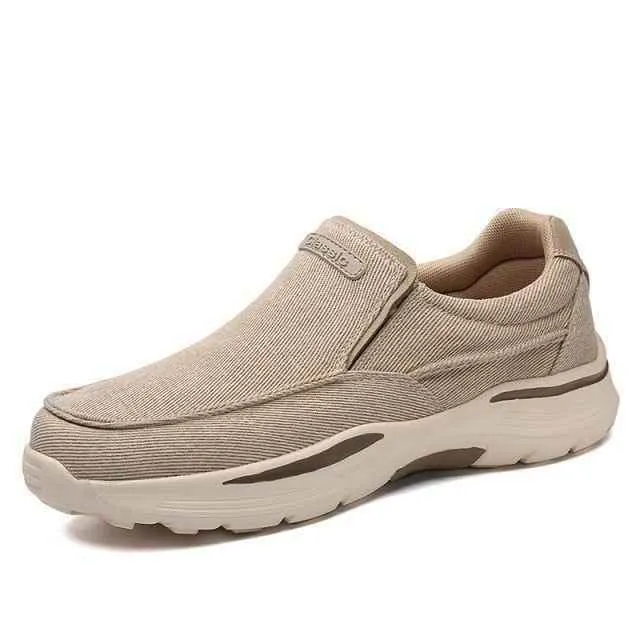 Classic Trendy Men Casual Shoes Canvas Breathable Men's Loafers New Male Comfortable Outdoor Walking Sneakers TBFS0256