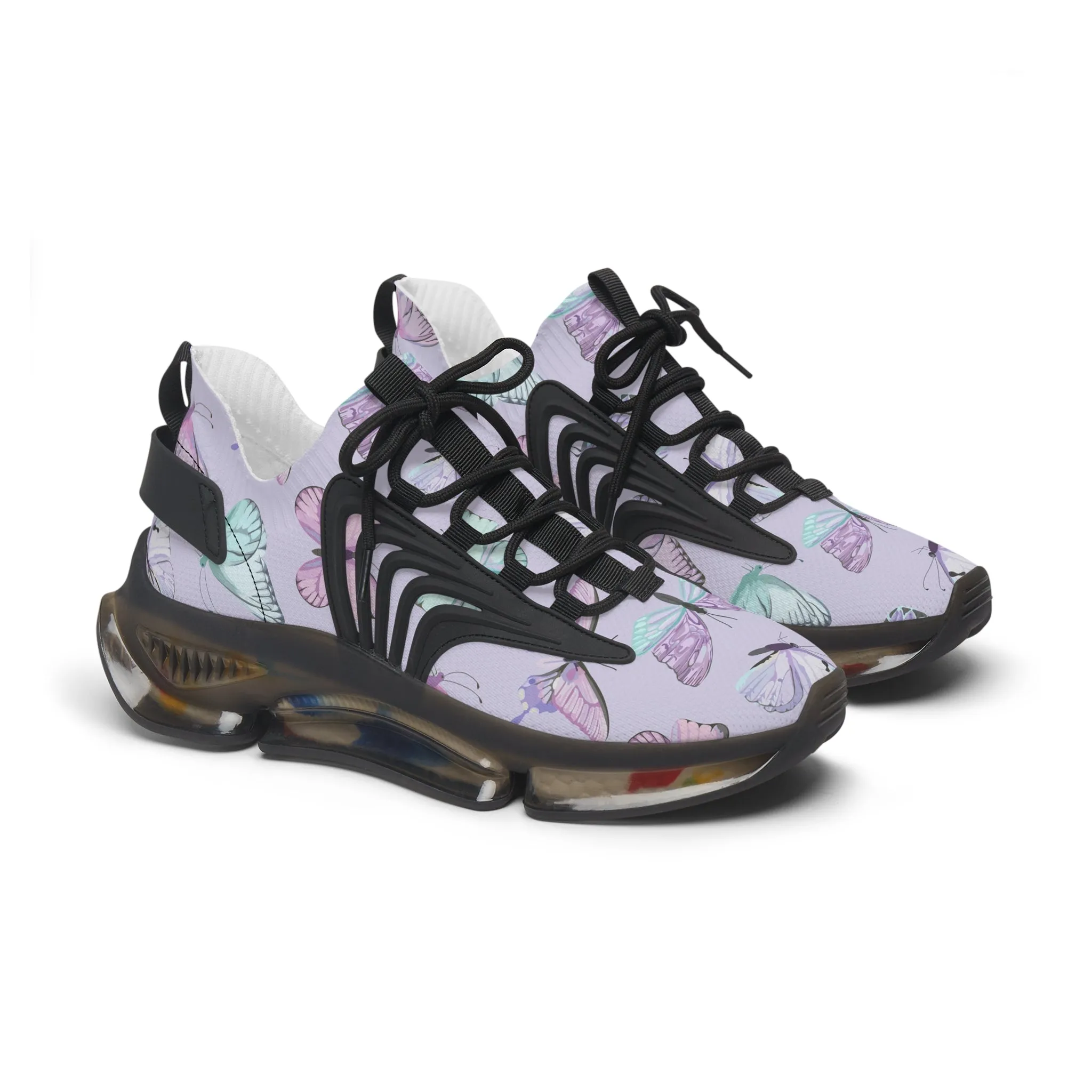 Colorful Butterflies Women's Mesh Sneakers