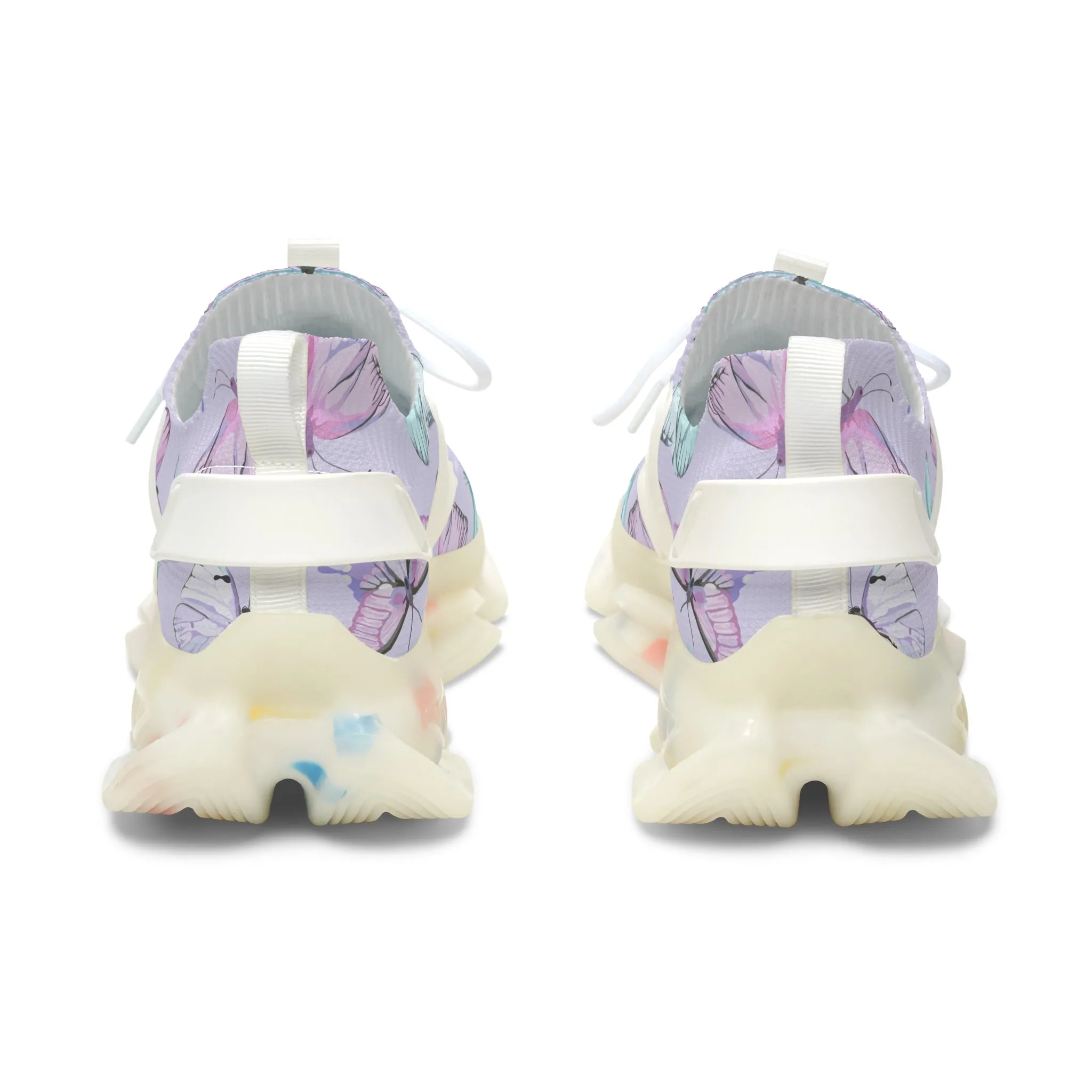 Colorful Butterflies Women's Mesh Sneakers