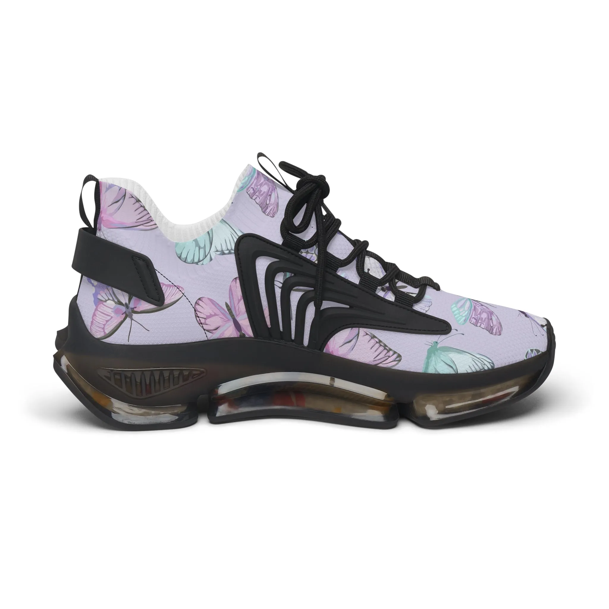 Colorful Butterflies Women's Mesh Sneakers