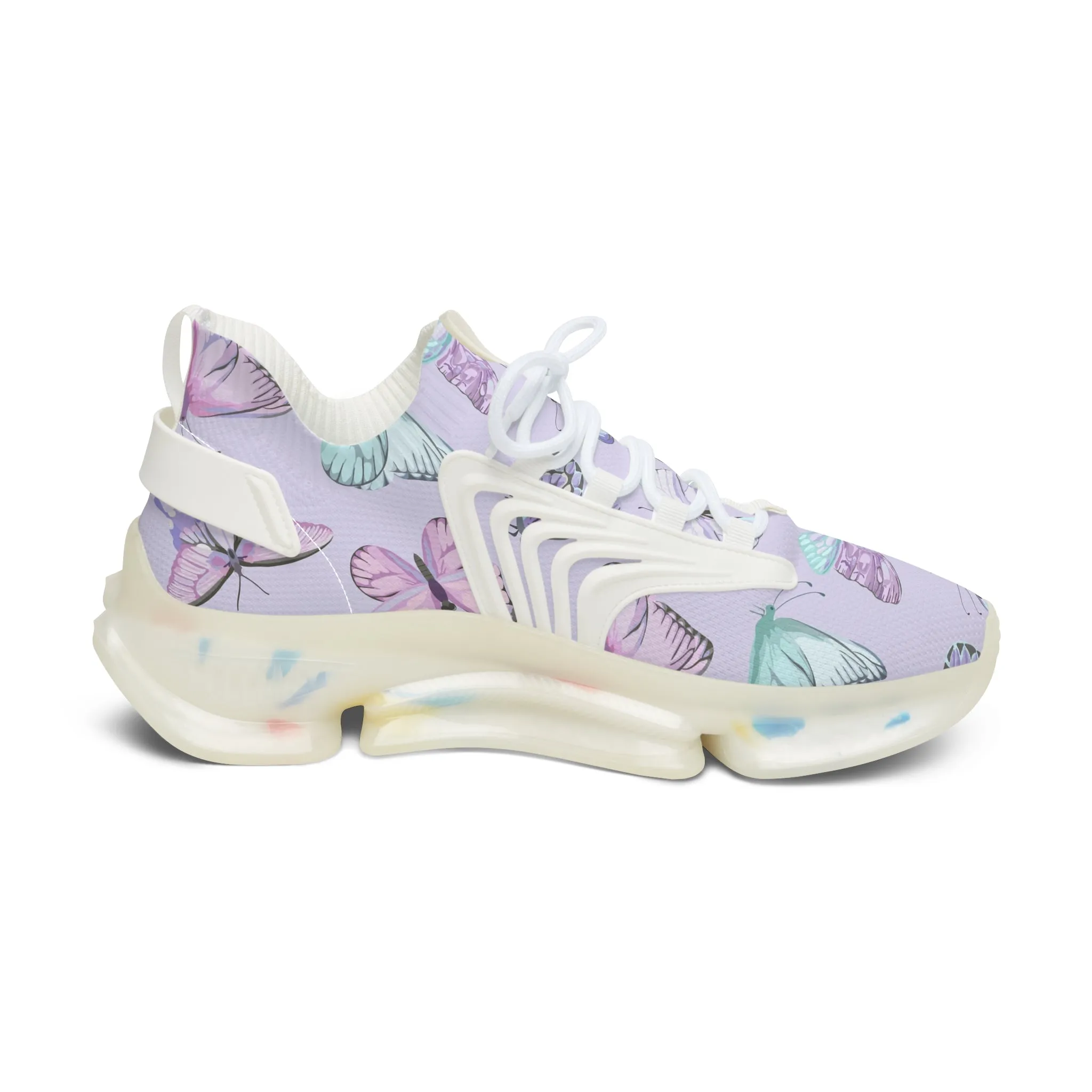 Colorful Butterflies Women's Mesh Sneakers