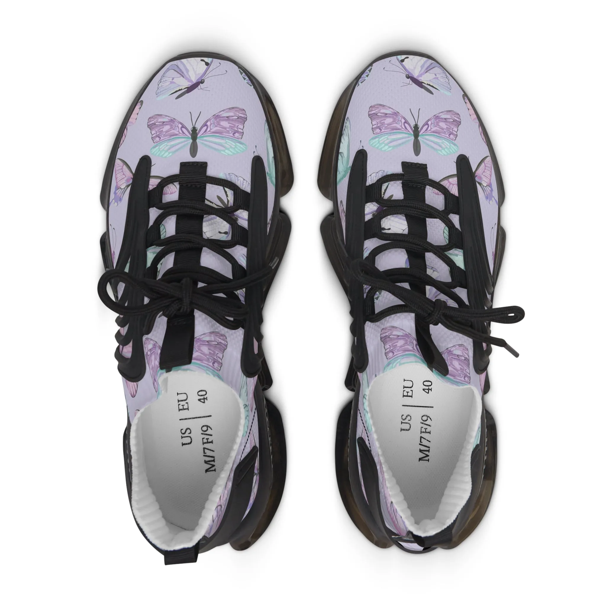 Colorful Butterflies Women's Mesh Sneakers