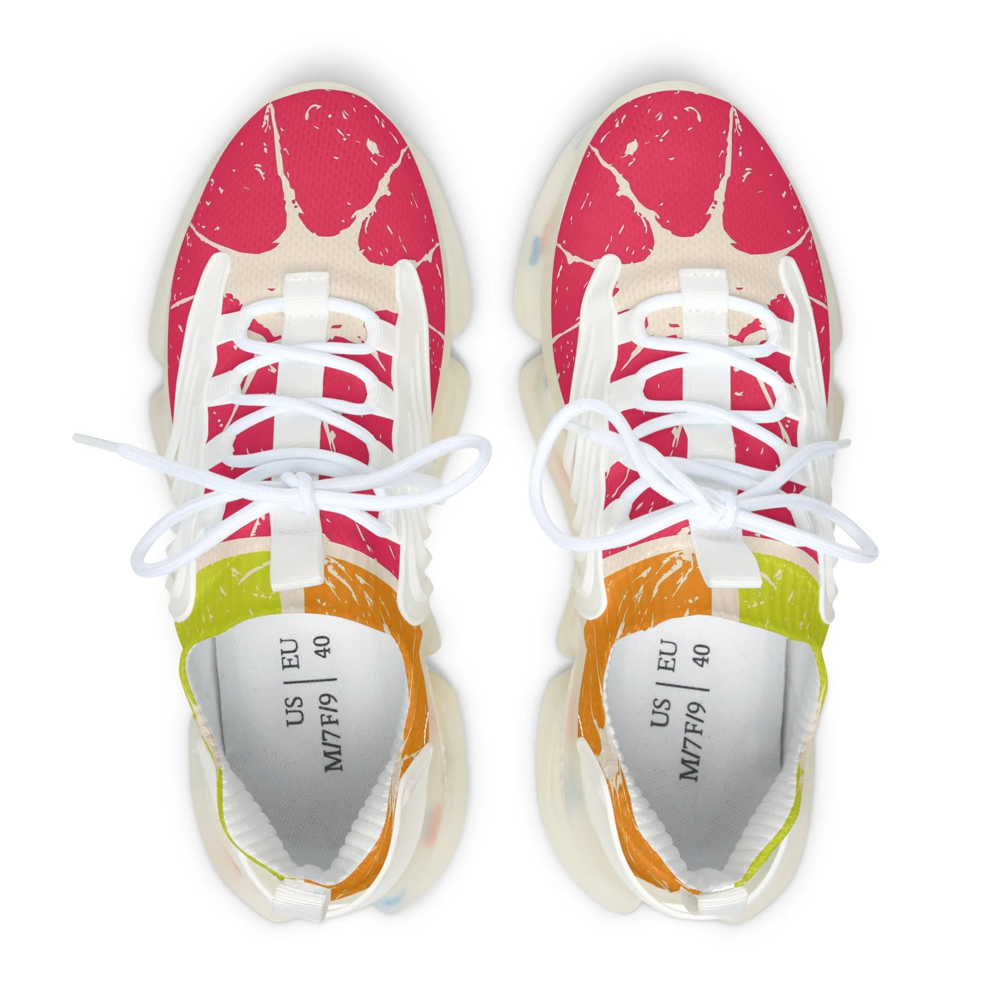 Colorful Melons Women's Mesh Sneakers