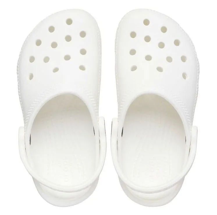 Crocs Youth Classic Clogs White