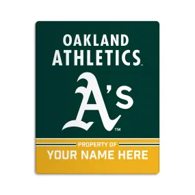 Custom Oakland Athletics "Property of" Door Sign - 8"x10"