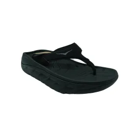Hoka Women's One Ora Recovery Thong Flip Flop Sandals Black Size 10
