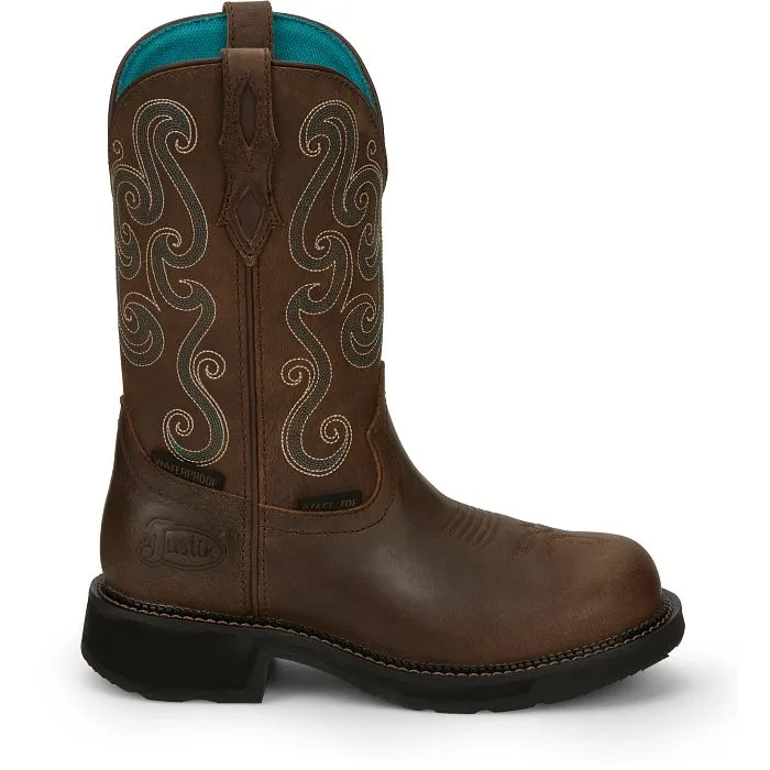 Justin Ladies Tasha Steel Toe Work Boots Style GY9991