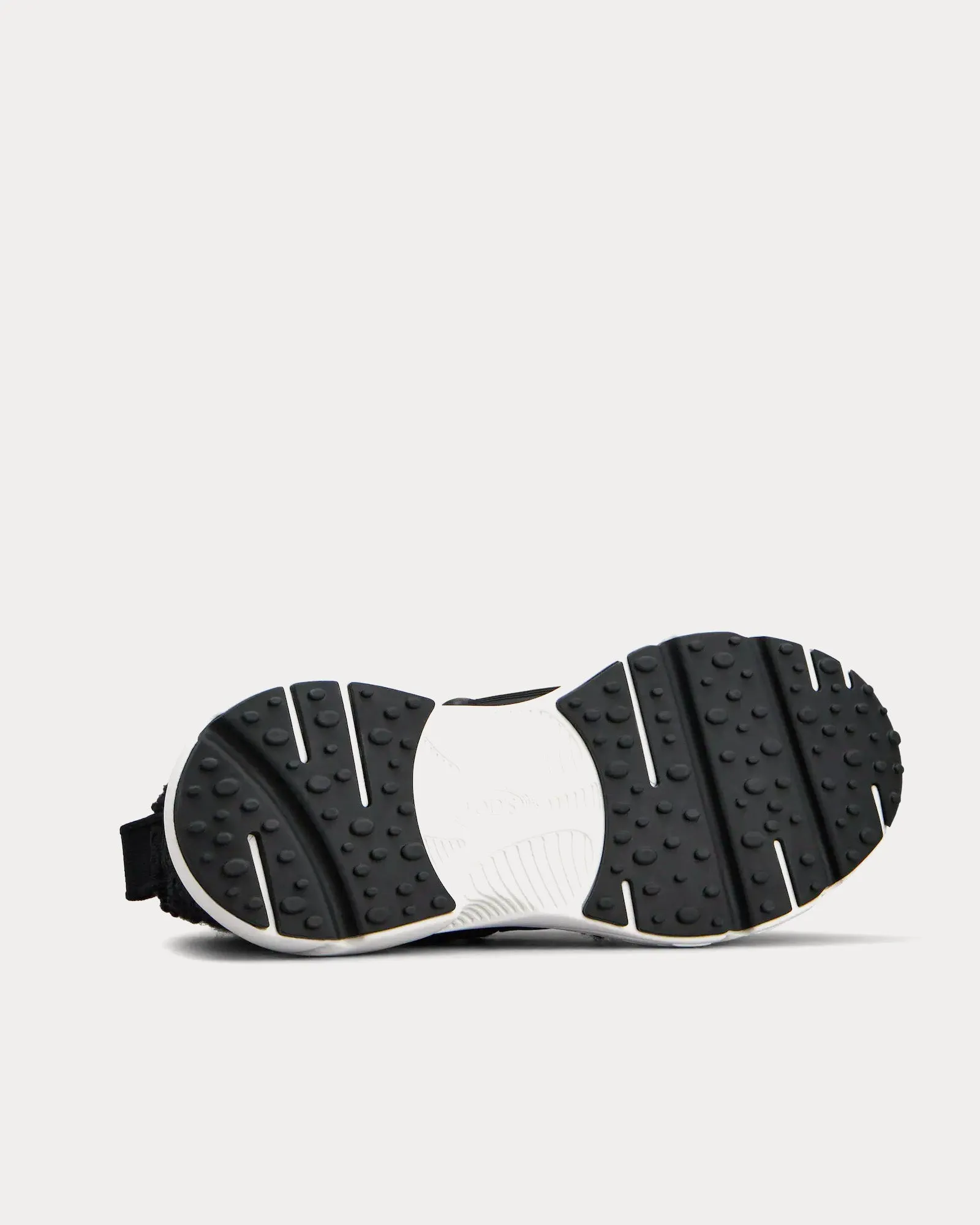 Kate Bouclé Knit Black High Top Sneakers