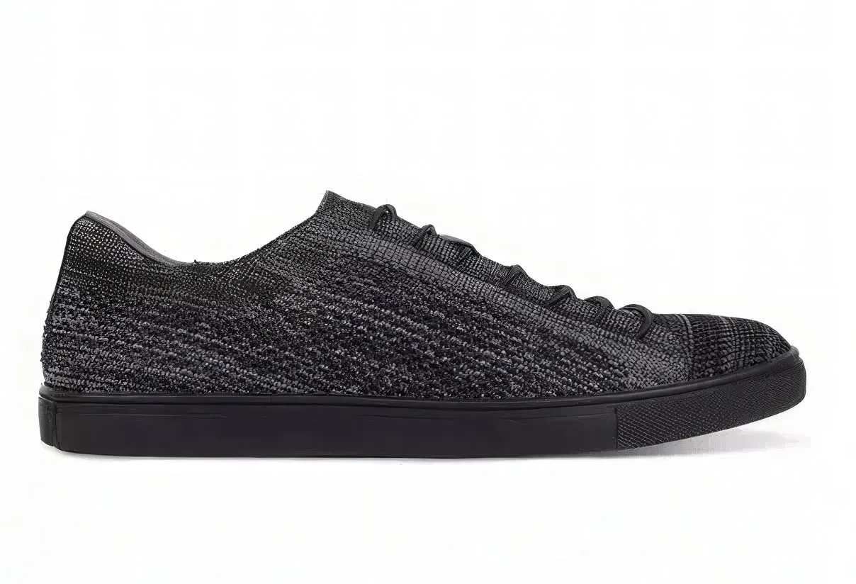 Kenneth Cole Unlisted Men's Stand Textured-Knit Lace-Up Sneakers  Color Black Size 7M