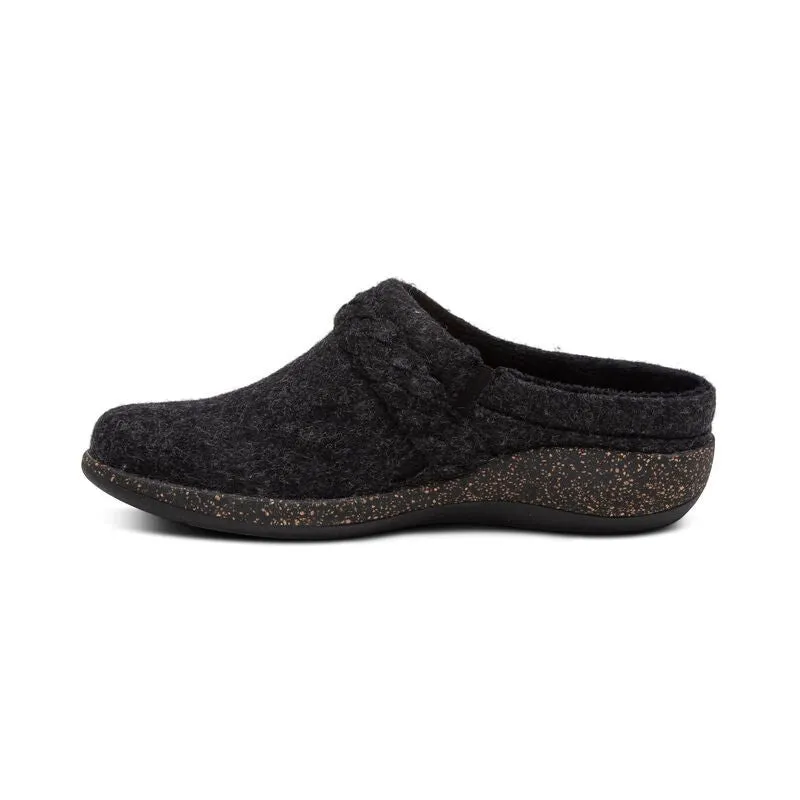 Libby Comfort Clog Black Wool