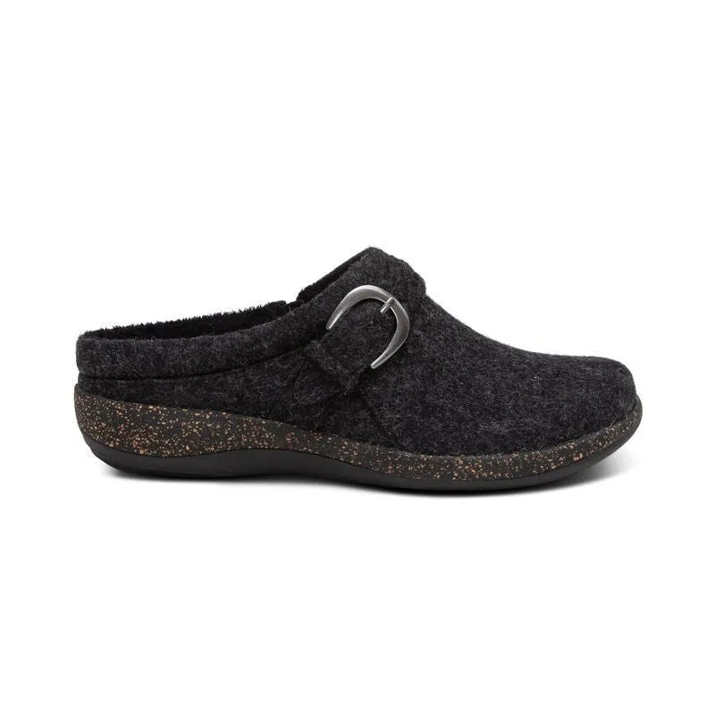 Libby Comfort Clog Black Wool