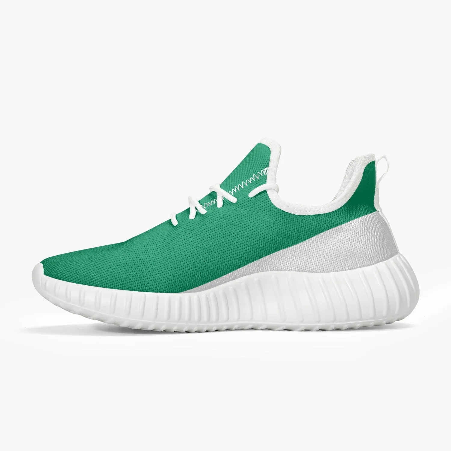 Officially Sexy Mint & White Laser Mesh Knit Sneakers - With White or Black Sole