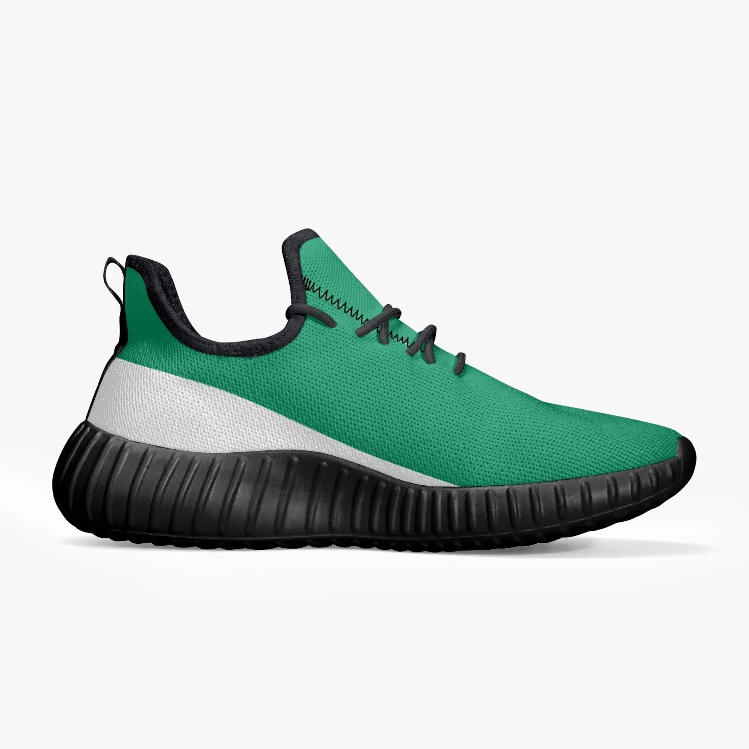 Officially Sexy Mint & White Laser Mesh Knit Sneakers - With White or Black Sole