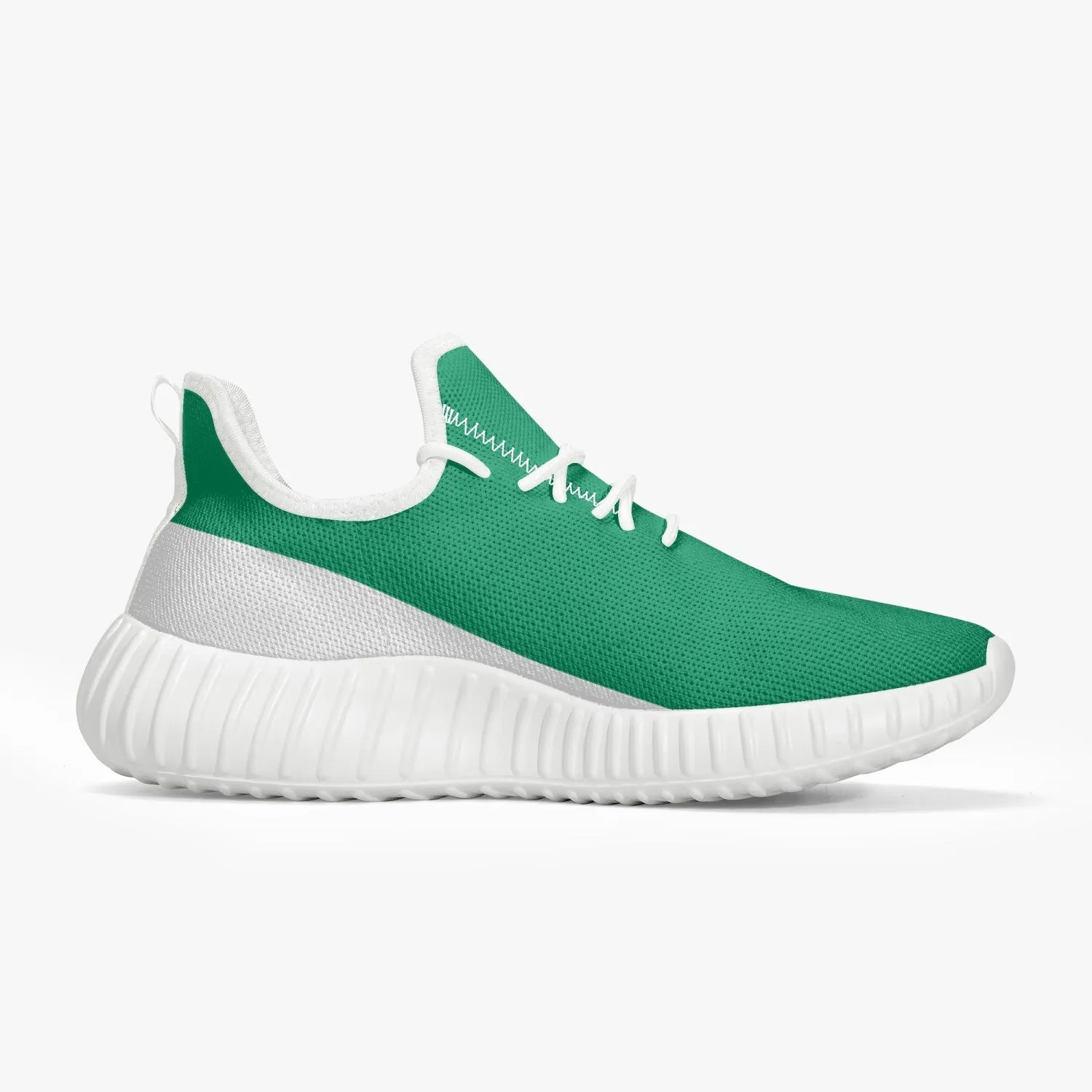 Officially Sexy Mint & White Laser Mesh Knit Sneakers - With White or Black Sole