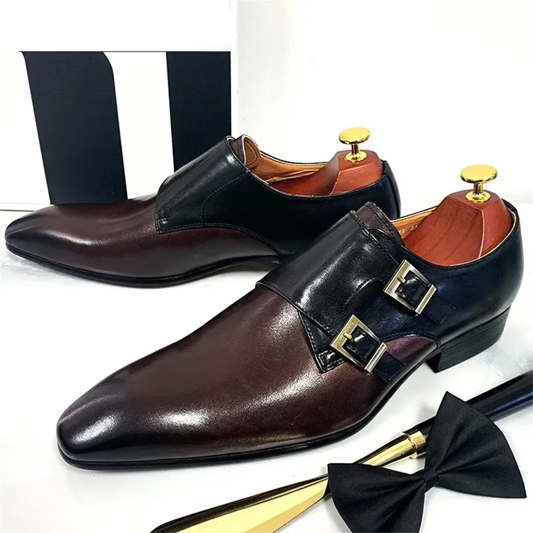 Ostranuxe Classic Monk Loafers