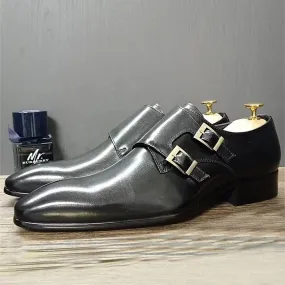 Ostranuxe Classic Monk Loafers