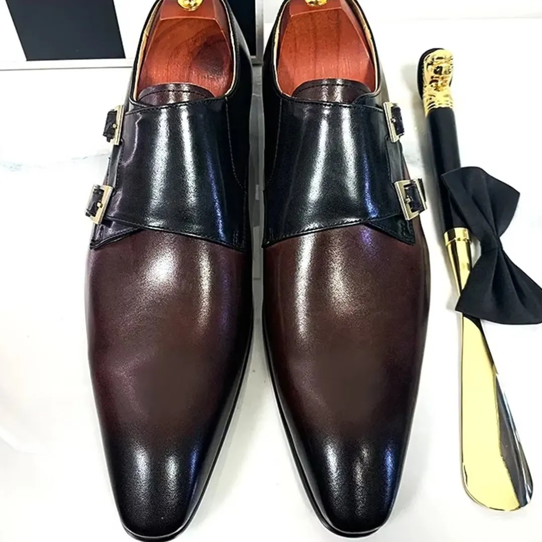 Ostranuxe Classic Monk Loafers