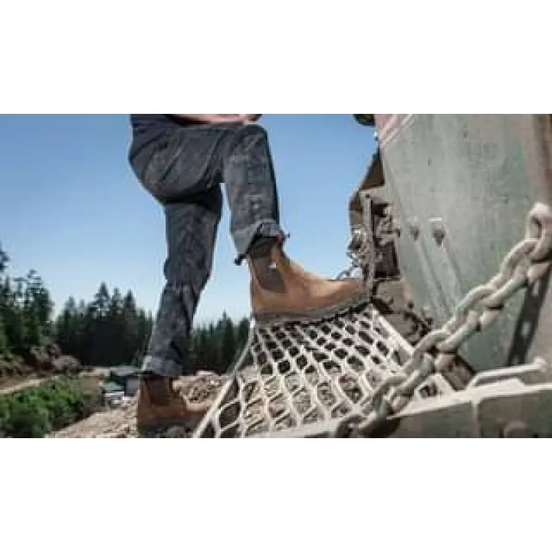 Redback Bobcat CSA Safety Pull On Boot in Tussock ,Black, Claret