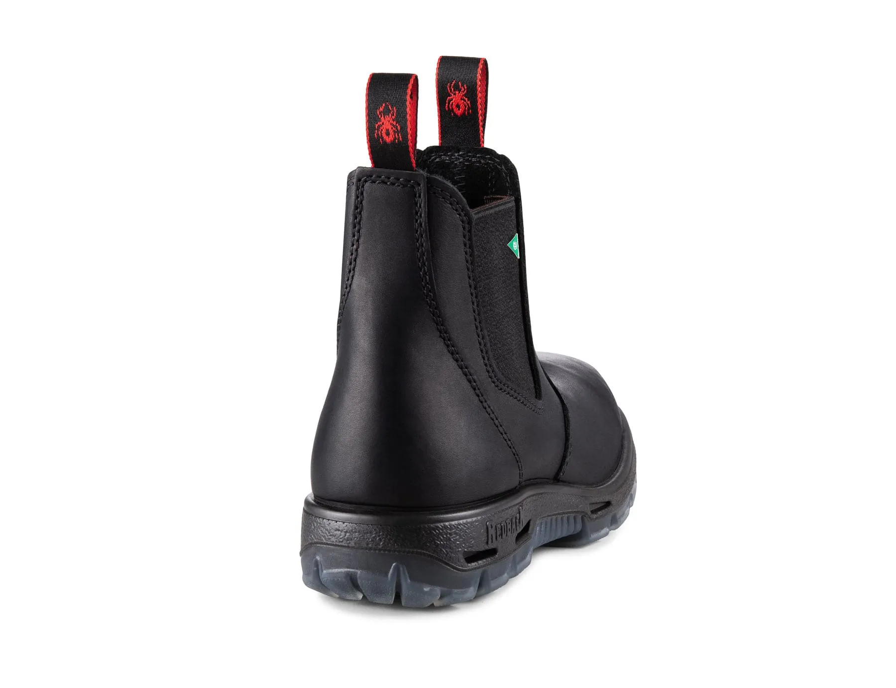 Redback Bobcat CSA Safety Pull On Boot in Tussock ,Black, Claret