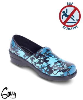 Savvy Blue Splatter Shoe