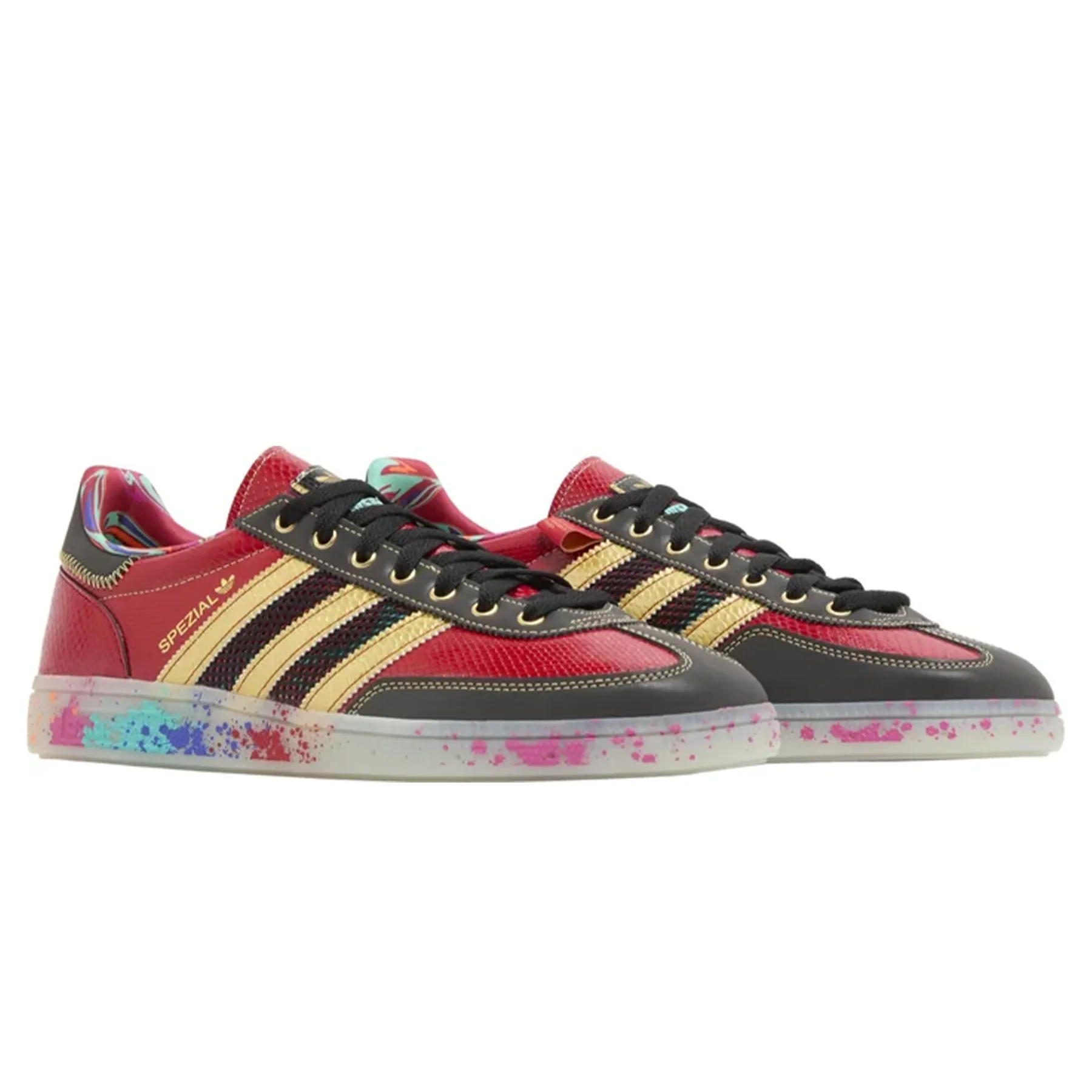S.E.E.D. x adidas Handball Spezial 'Scarlet Gold Paint Splatter'