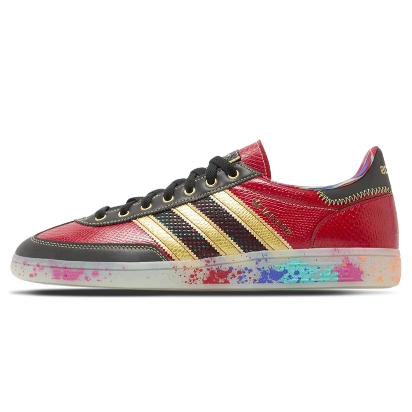 S.E.E.D. x adidas Handball Spezial 'Scarlet Gold Paint Splatter'