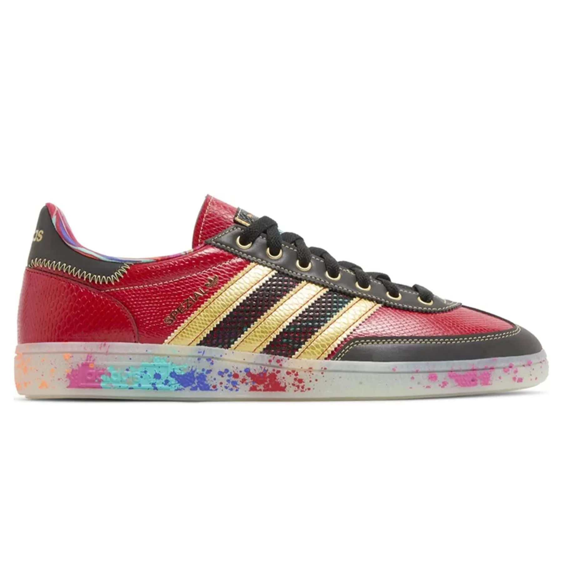 S.E.E.D. x adidas Handball Spezial 'Scarlet Gold Paint Splatter'