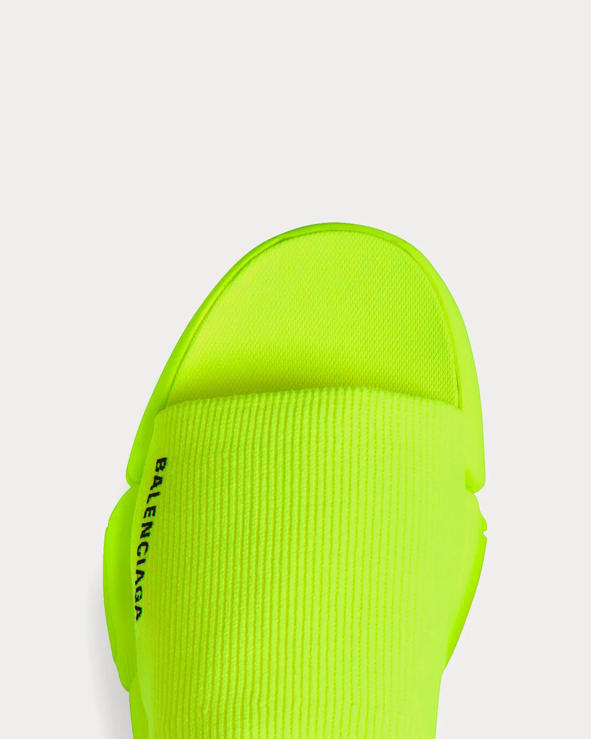 Speed 2.0 Recycled Knit Neon Yellow Slides