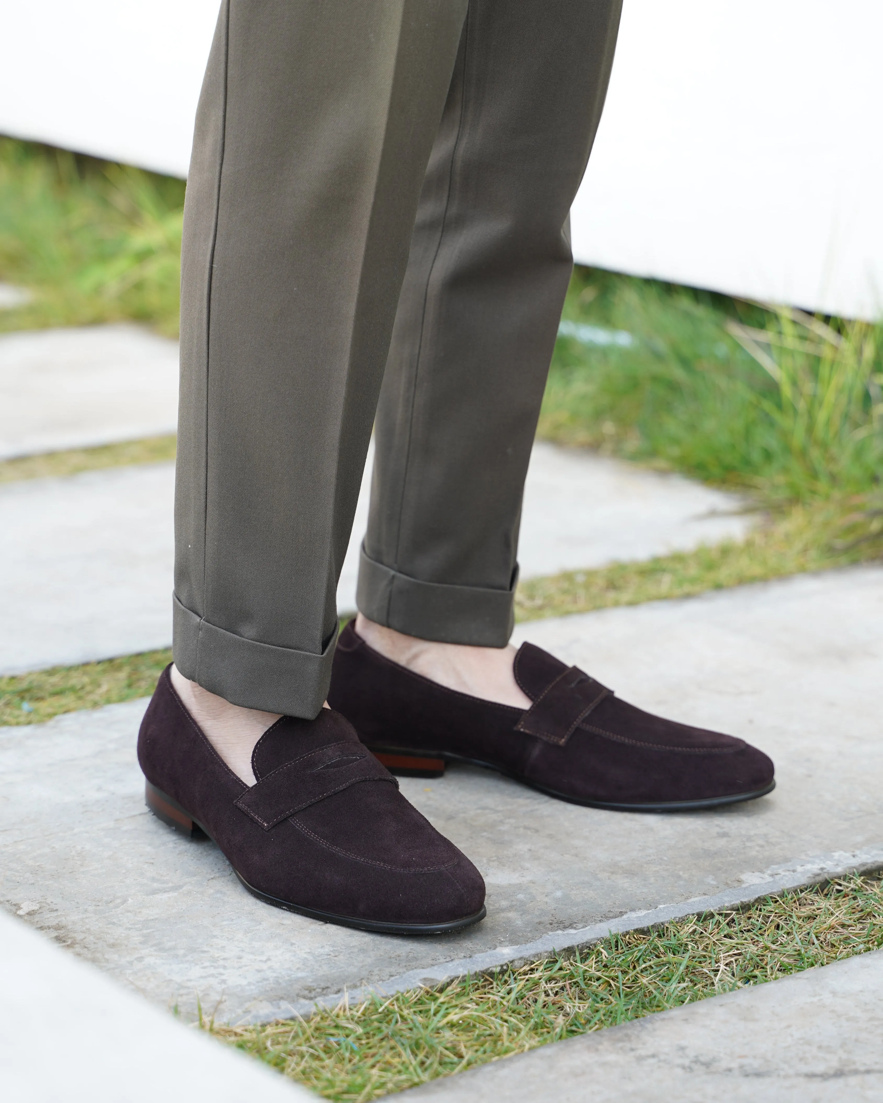 Suede Penny Loafers