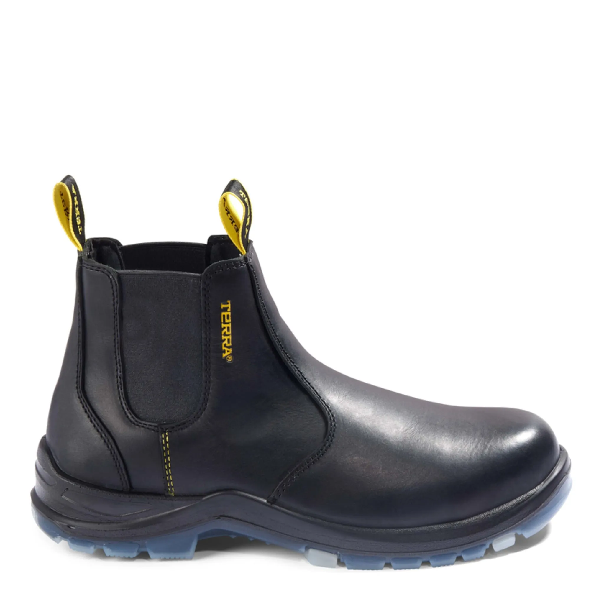 Terra Men's Safety Work Boots Murphy 6" Chelsea Leather Waterproof with Composite Toe and Plate  | Sizes 3-14