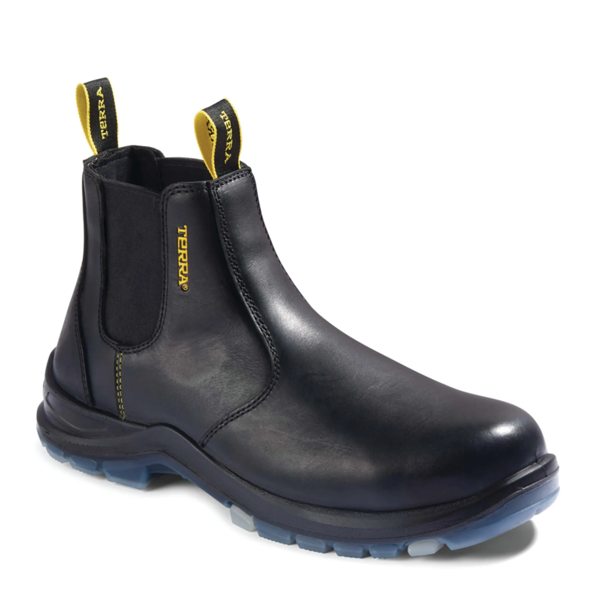 Terra Men's Safety Work Boots Murphy 6" Chelsea Leather Waterproof with Composite Toe and Plate  | Sizes 3-14