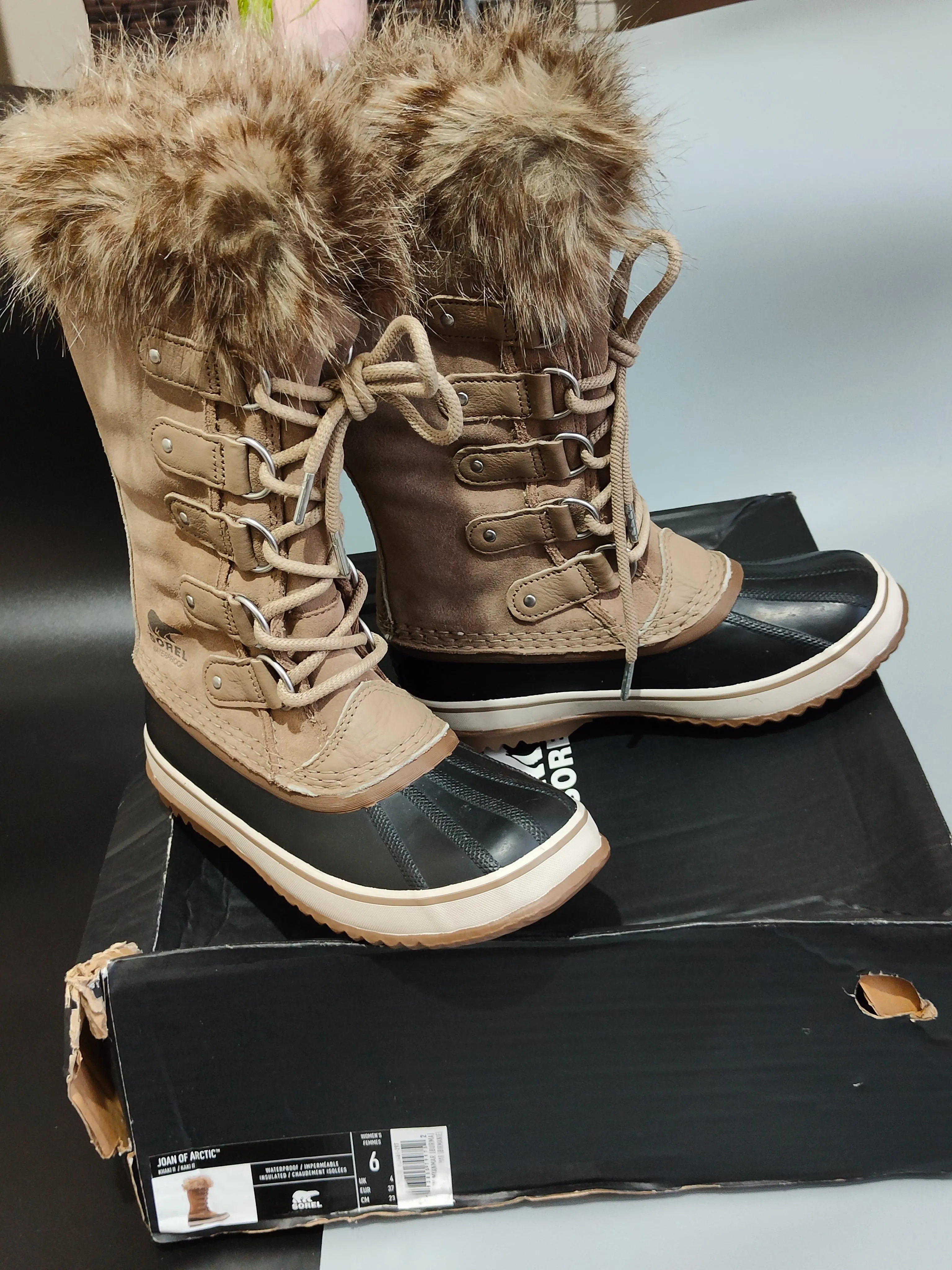 Women’s Joan of Arctic Leather Waterproof Snow Boots