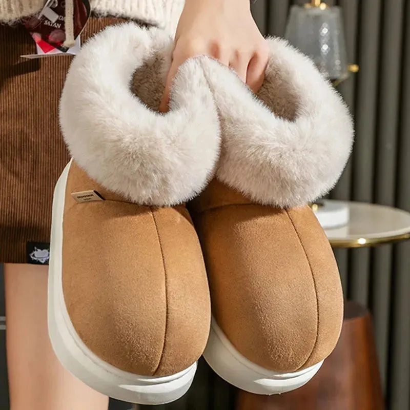 Women's Outdoor Furry Antiskid Snow Boots