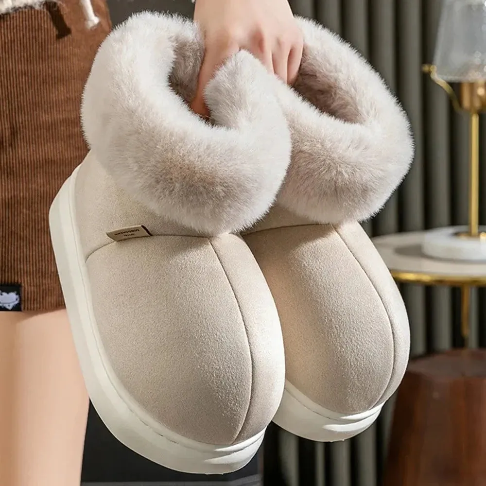 Women's Outdoor Furry Antiskid Snow Boots