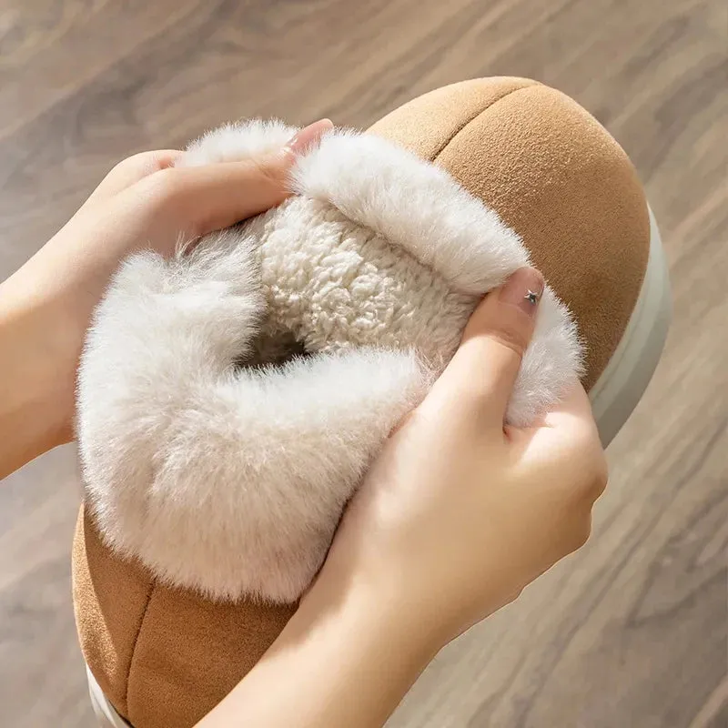 Women's Outdoor Furry Antiskid Snow Boots