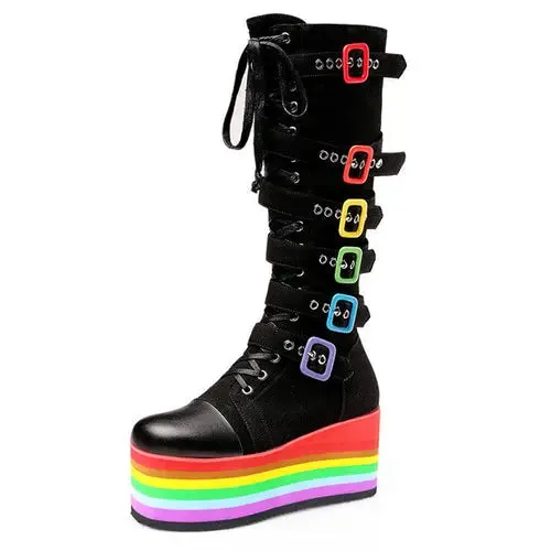 Womens Rainbow Gigifox winter Boots